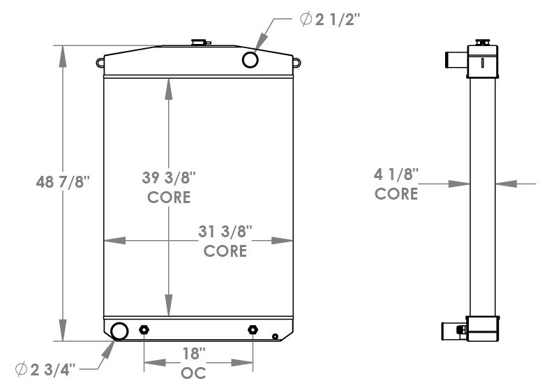 451733 - John Deere 744E Radaitor Radiator