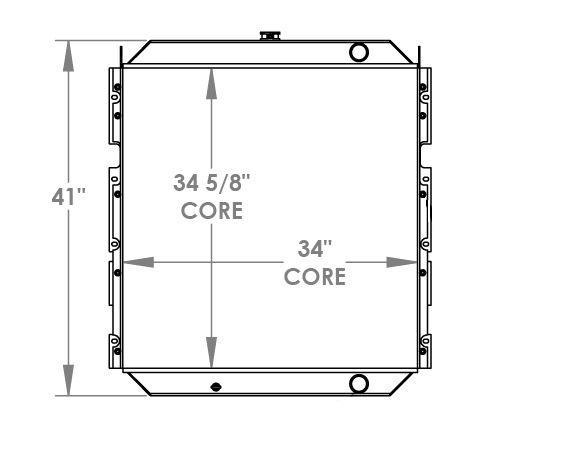 451744 - Caterpillar 322B Radiator Radiator