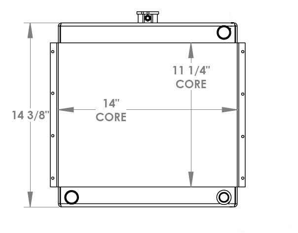 451745 - John Deere Gator Radiator Radiator