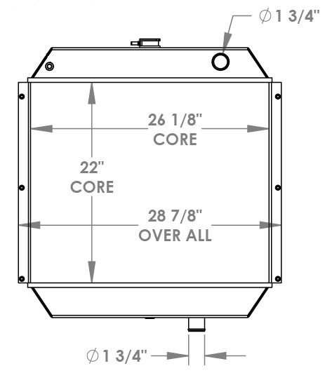 451757 - Cummins Onan Generator Radiator Radiator