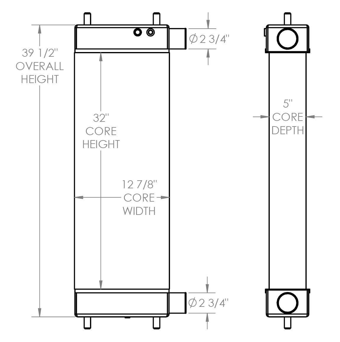 451765 - John Deere 700K Radiator Radiator