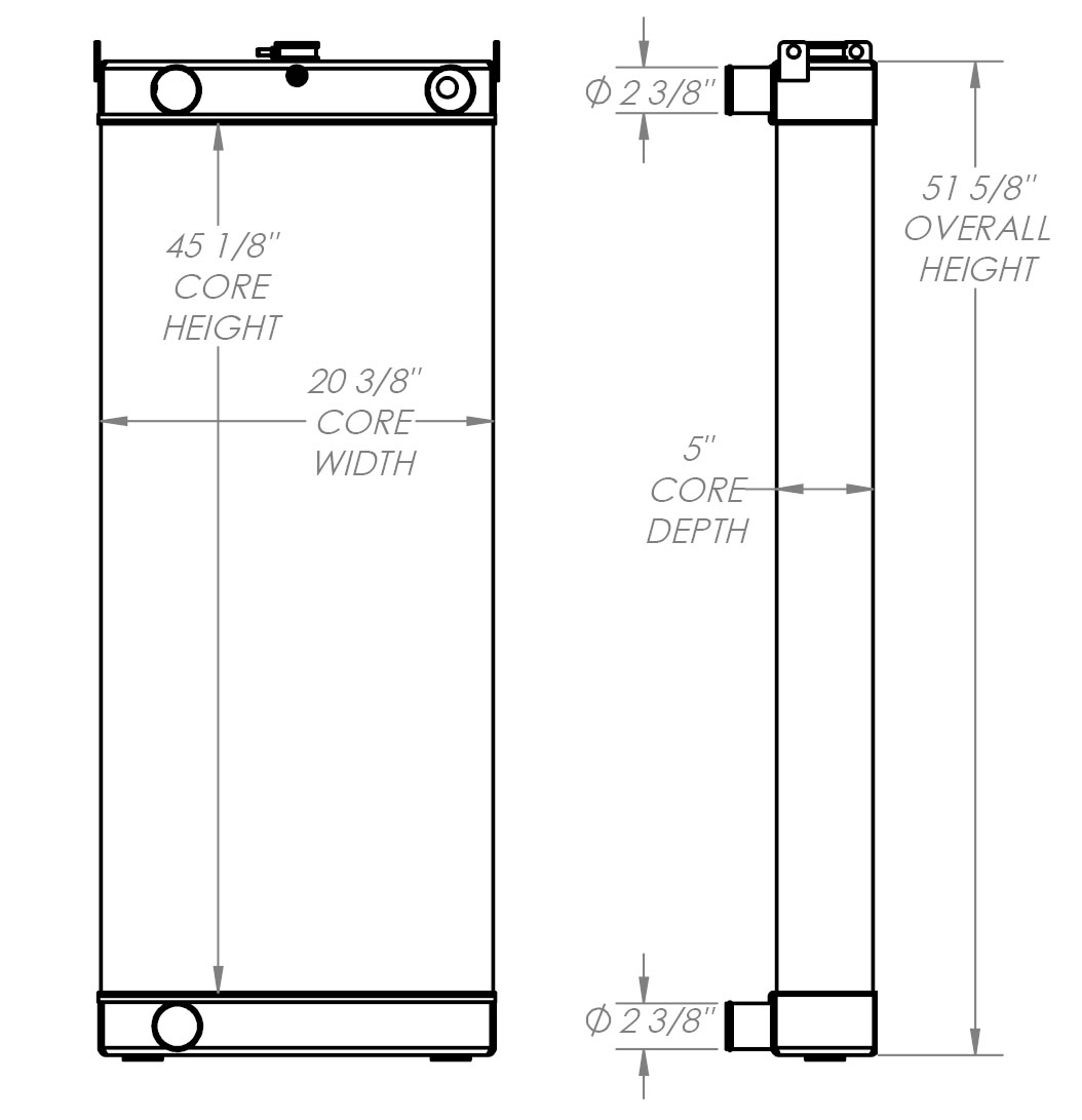 451773 - Komatsu WA470 Radiator Radiator