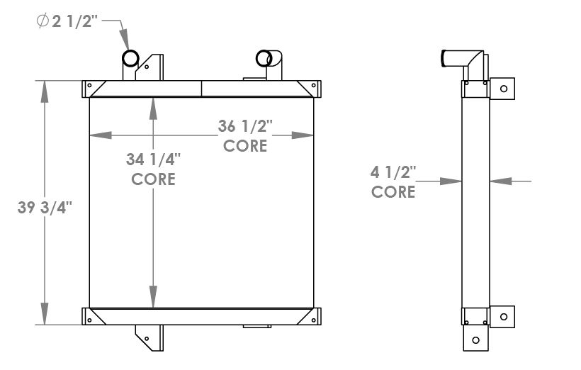 451775 - Sandvik Toro 921 Underground Loader Radiator Radiator