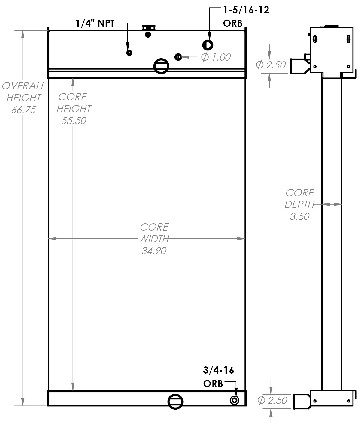 451778 - Caterpillar Genset Radiator Radiator