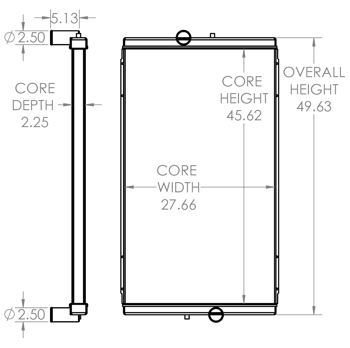 451779 - KME Fire Truck Radiator Radiator