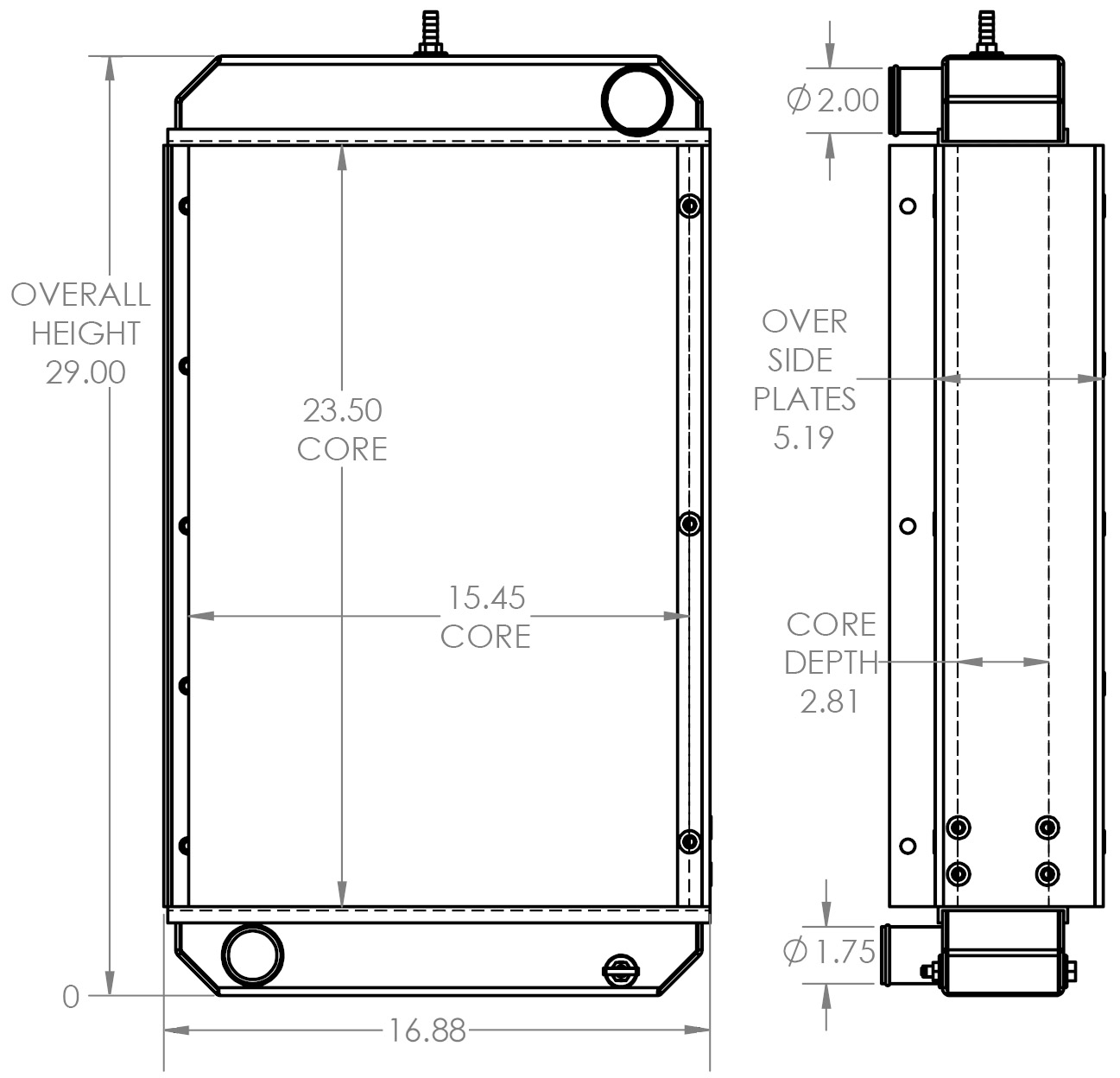 451788 - Industrial Cooling Package Radiator