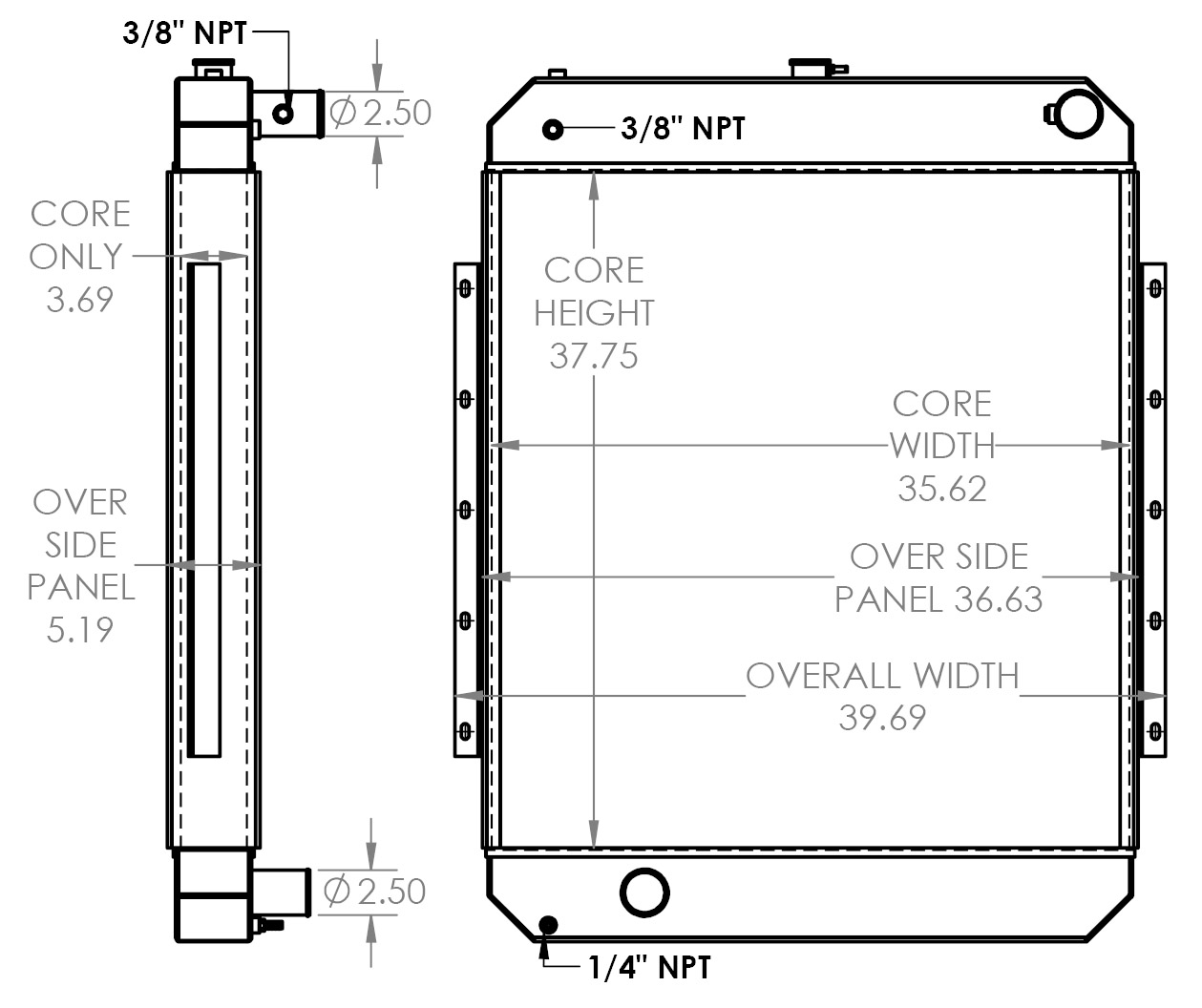 451789 - Generac Radiator Radiator