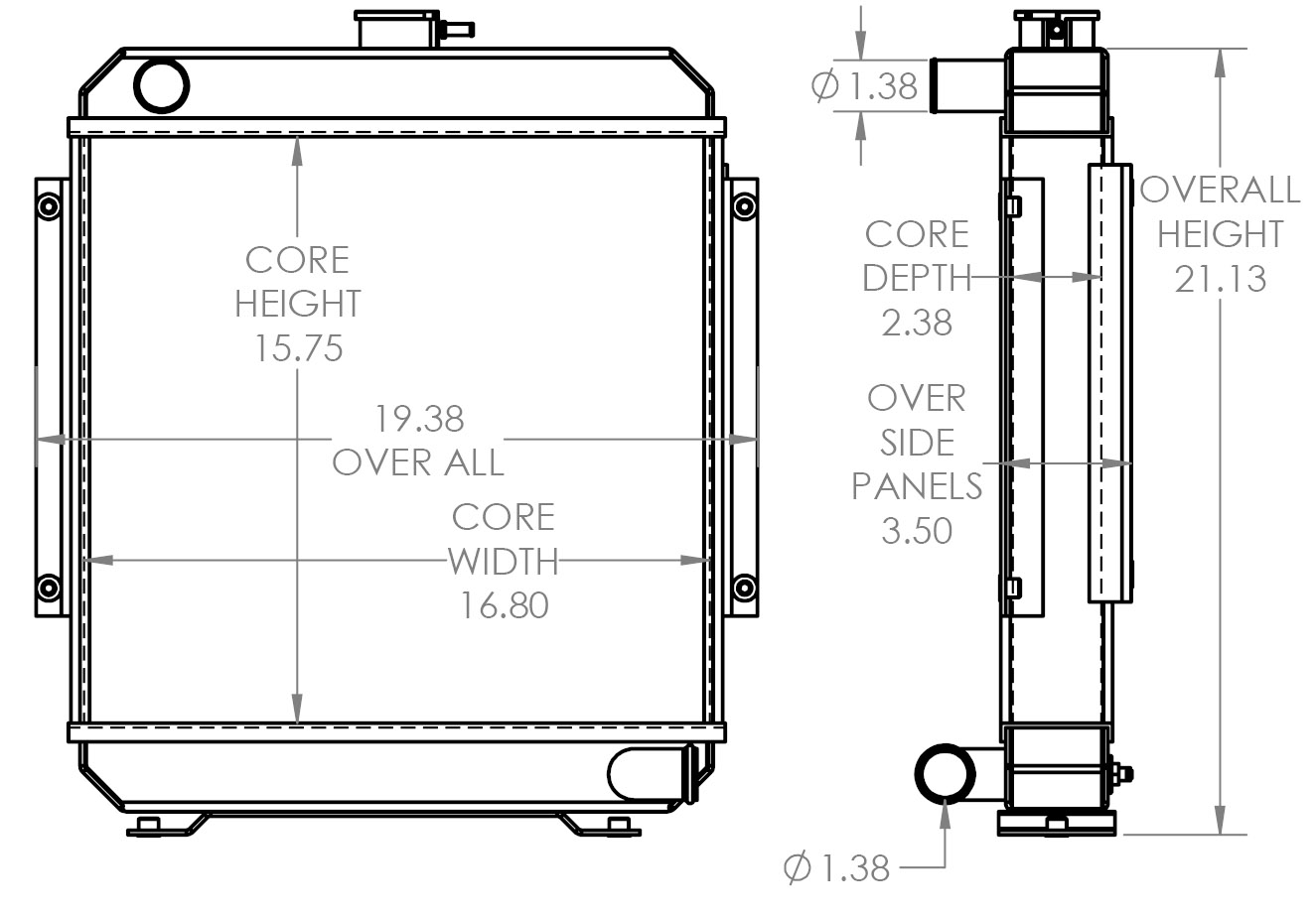 451790 - Komatsu PC45-1 Radiator Radiator