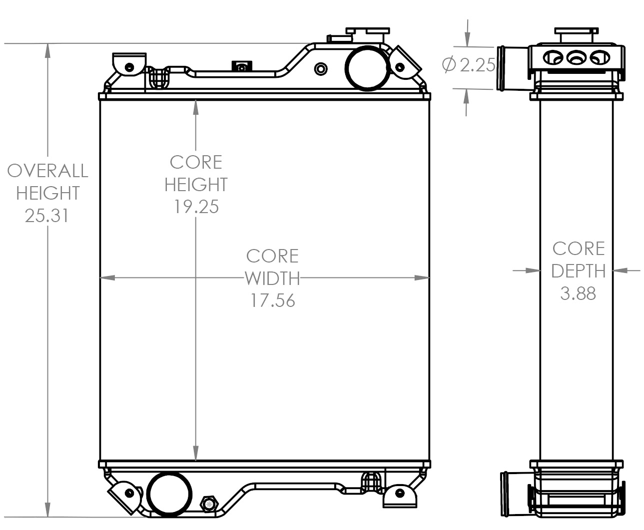 451793 - Case CX60 Radiator Radiator