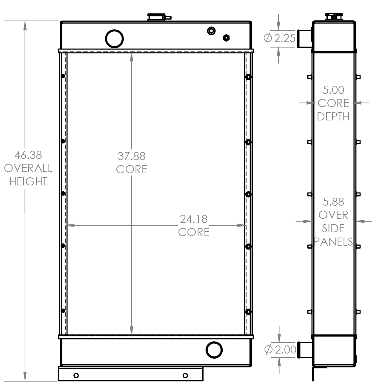 451807 - Gleaner R62 Radiator Radiator