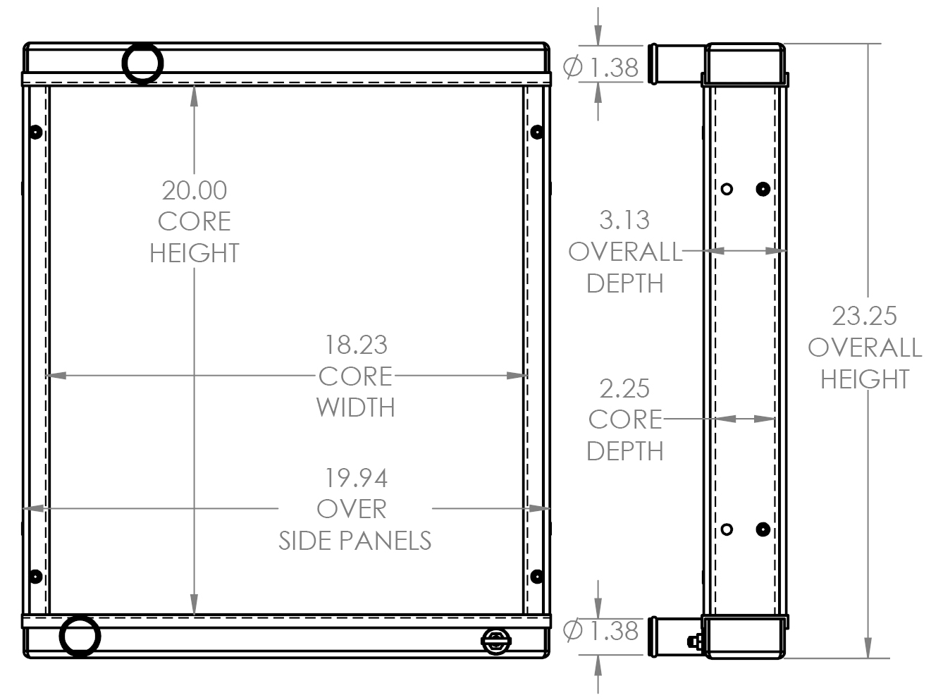 451808 - Wood Chipper Radiator Radiator