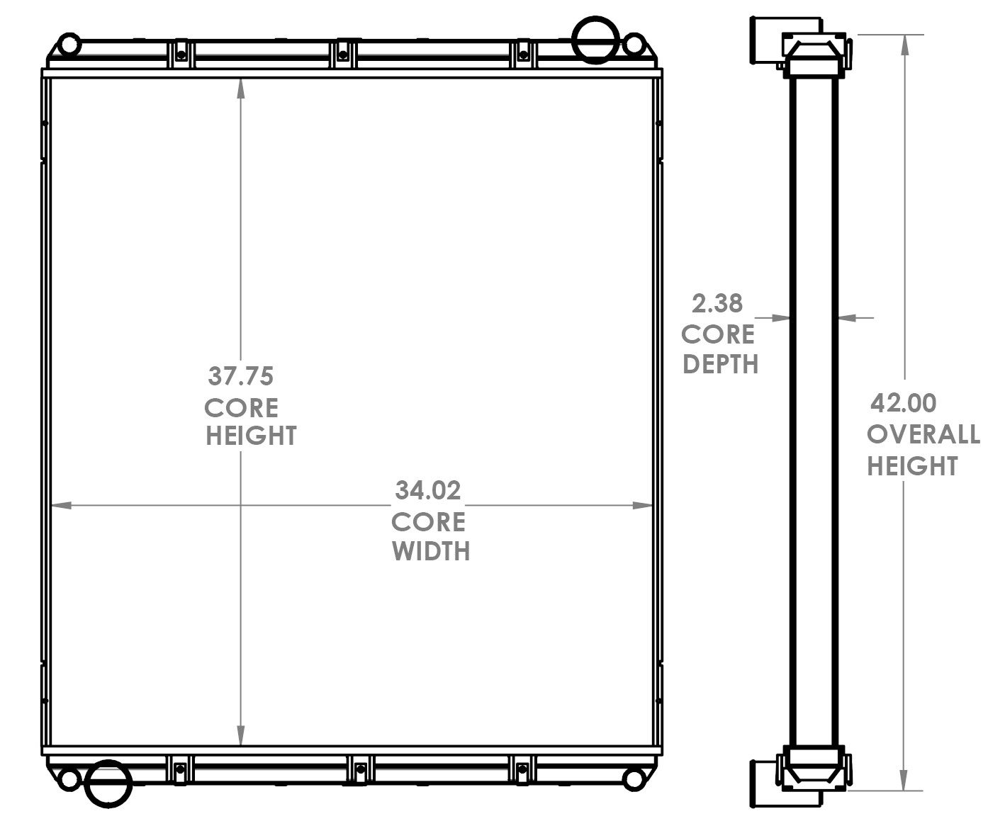 451809 - Autocar ACX64 Radiator Radiator