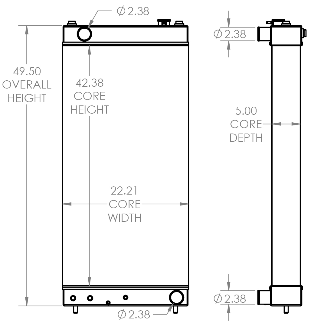 451810 - Hitachi ZW310 Radiator Radiator