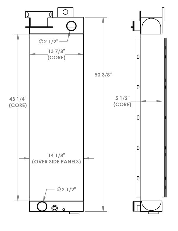 451815 - John Deere 850J Radiator Radiator