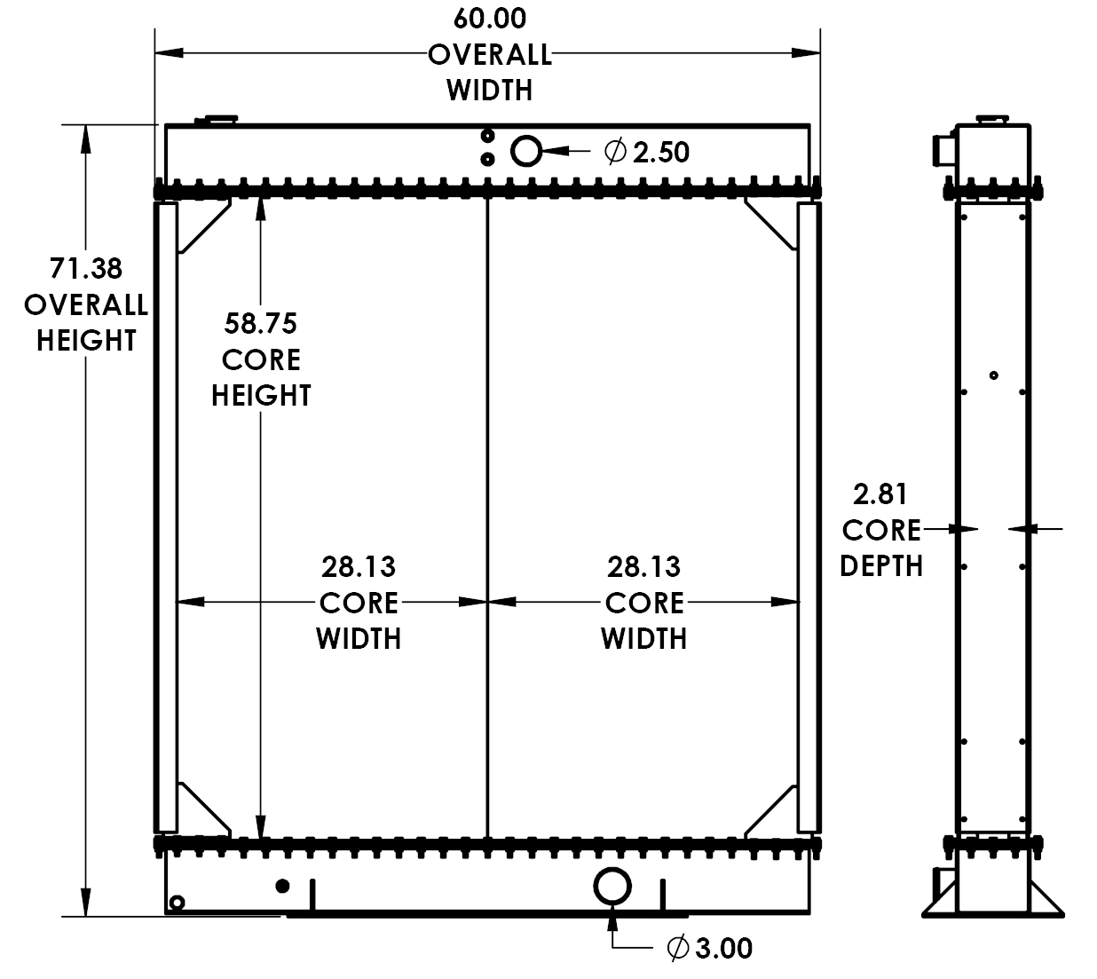 451816 - Sullair Compressor Radiator Radiator