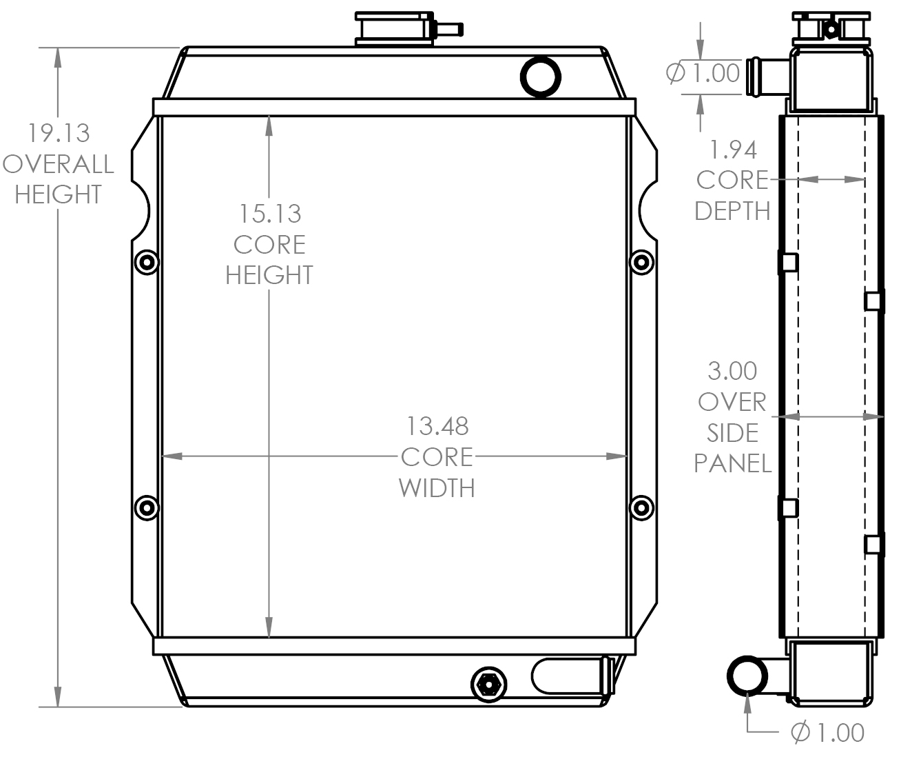 451818 - Thompson Pump Radiator Radiator