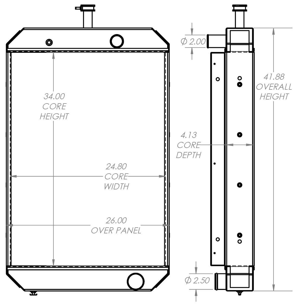 451820 - Katolight Hercules Generator Radiator Radiator