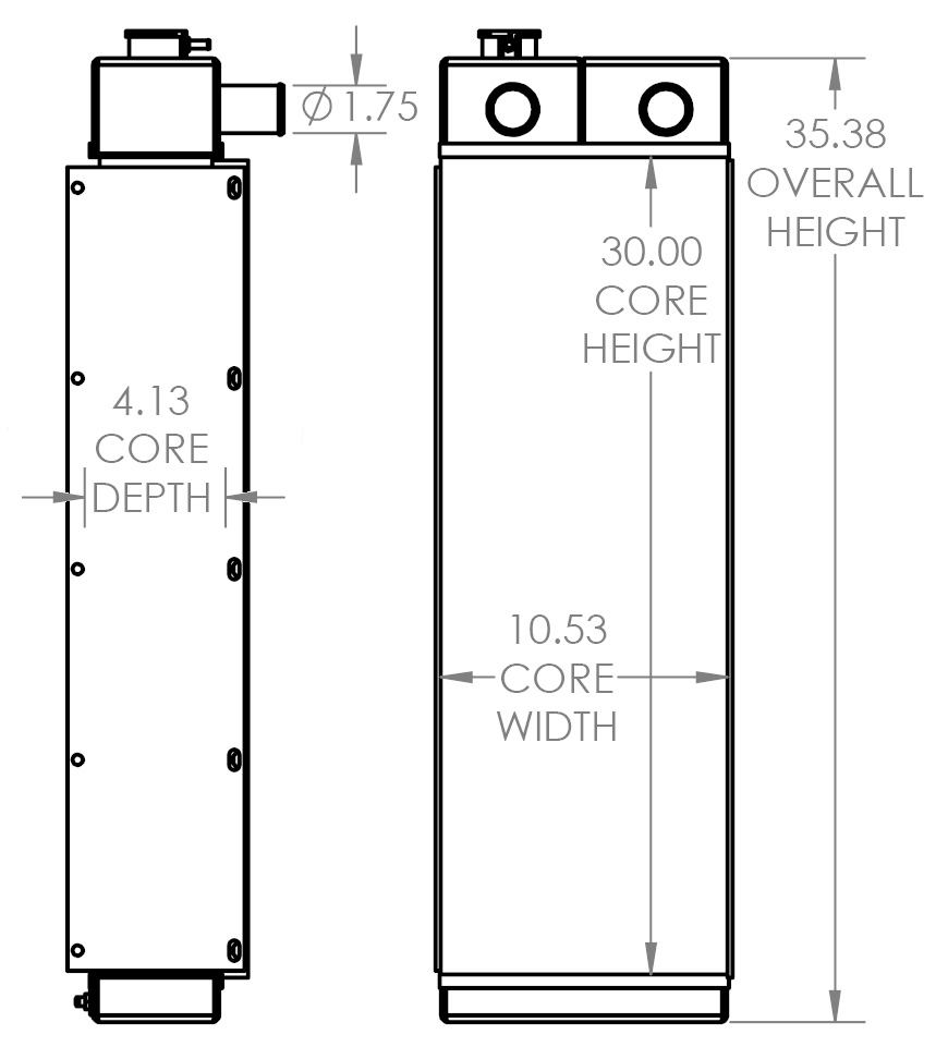 451824 - Vermeer D20X22 Series 2 Radiator Radiator