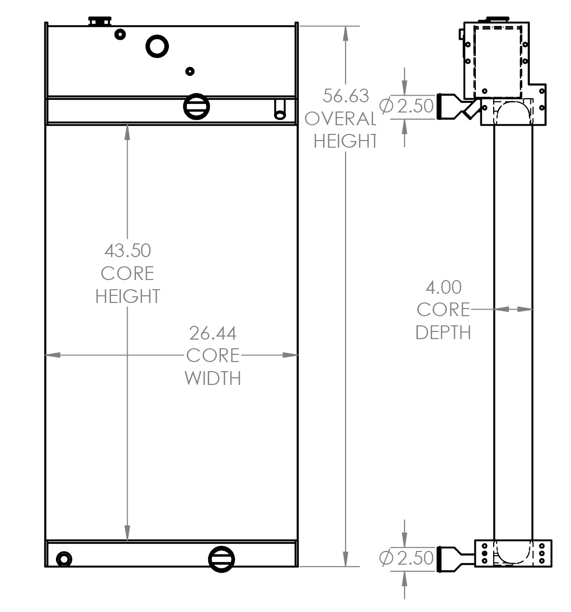 451828 - Cummins Generator Radiator Radiator