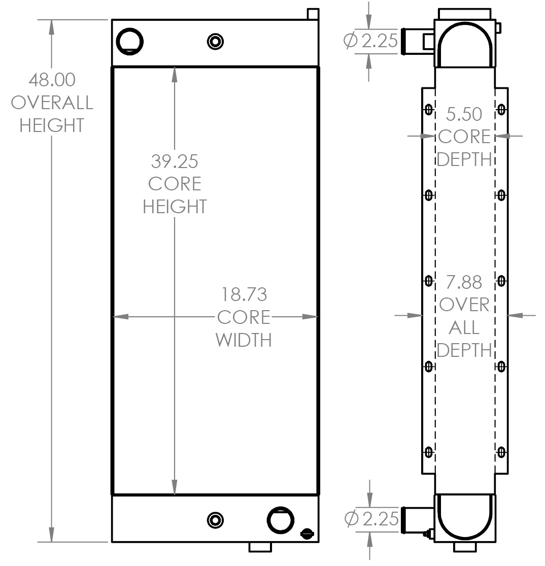 451830 - Taylor 550 Forklift Radiator Radiator