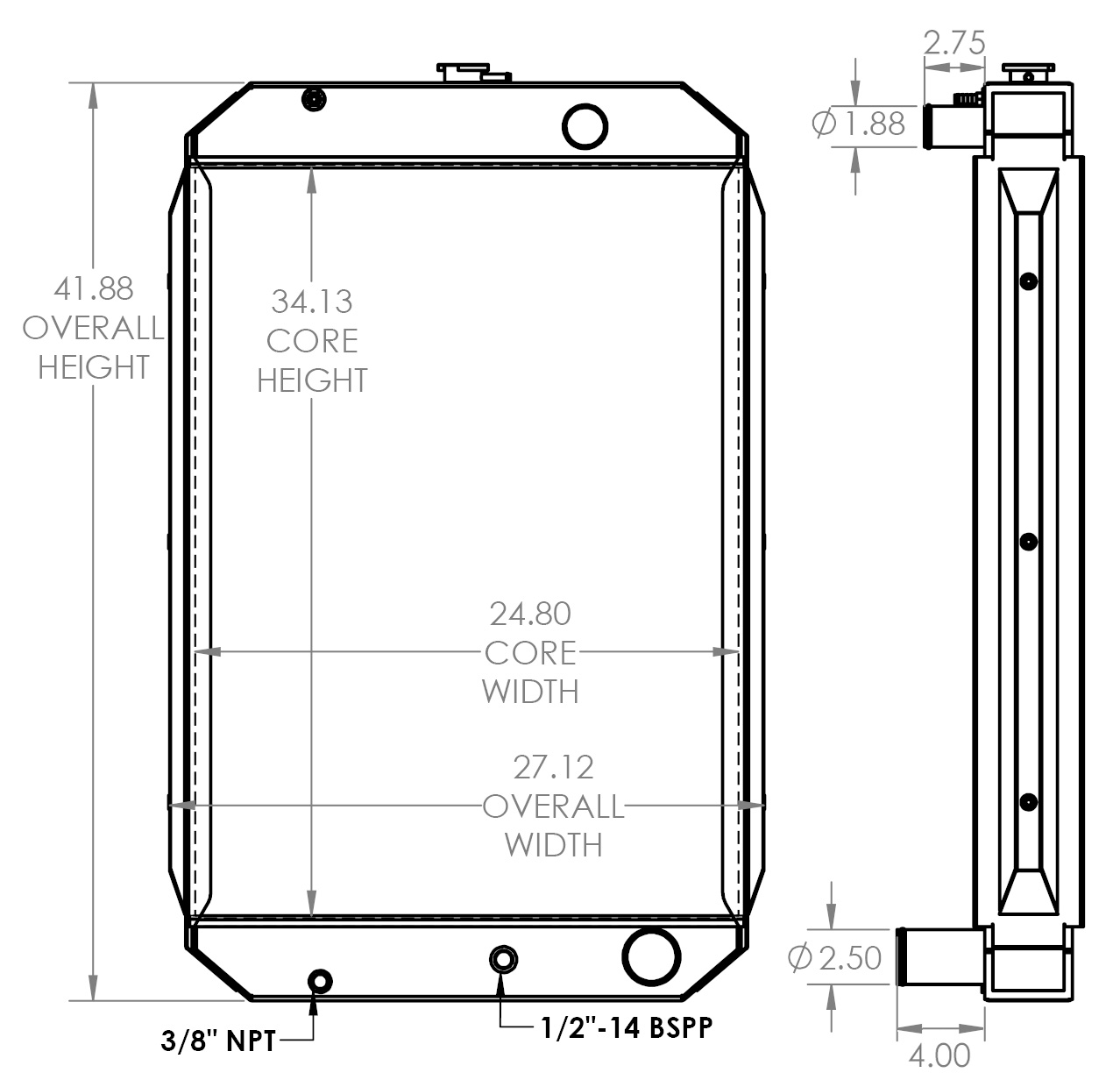 451839 - Hyundai Robex 210LC-3 Radiator Radiator