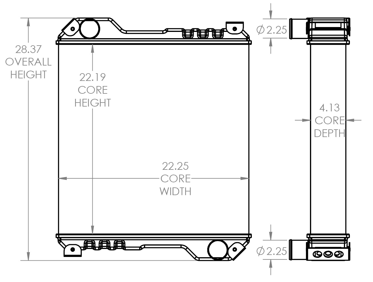 451841 - JCB 550 Radiator Radiator