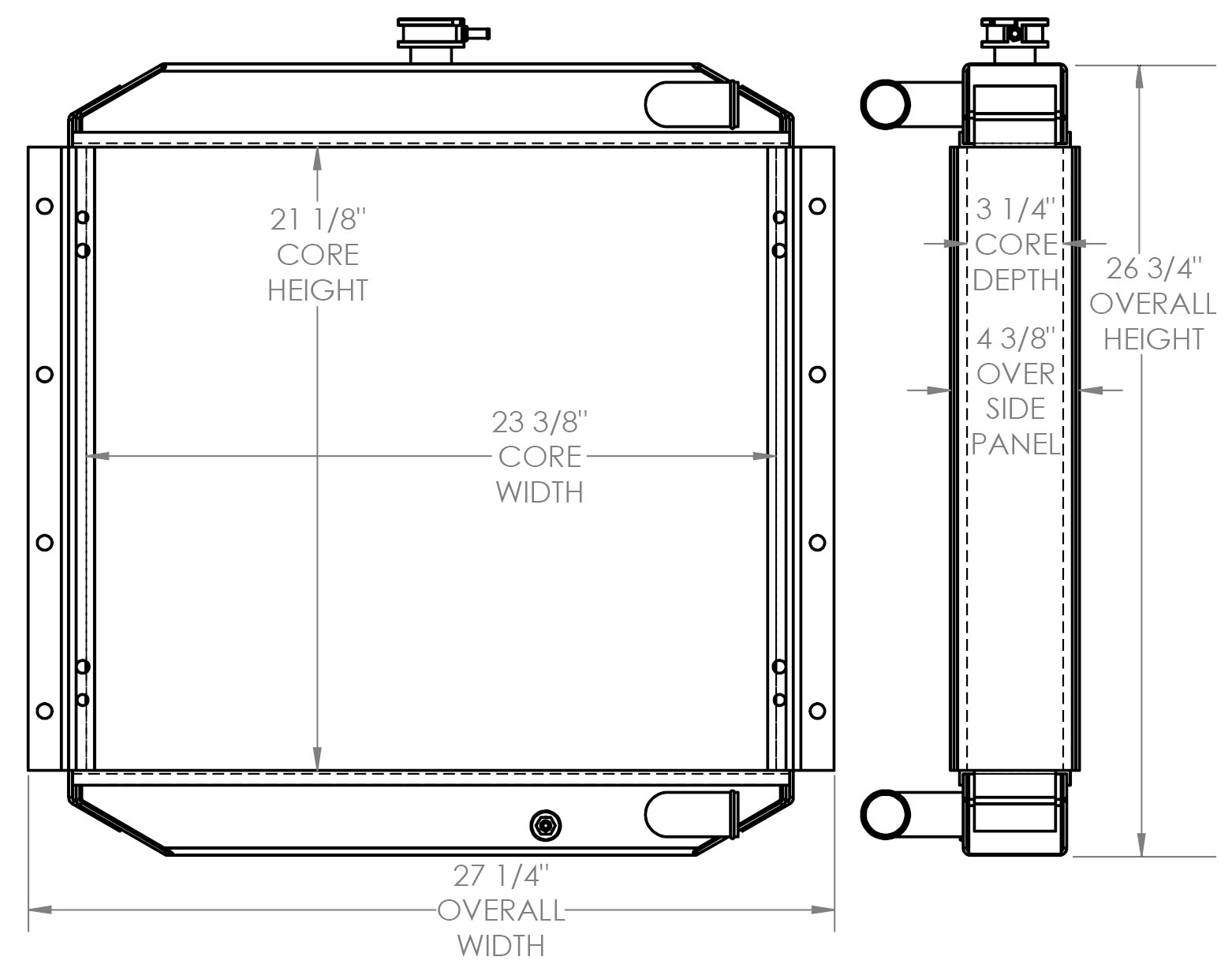 451853 - Skidsteer Radiator Radiator