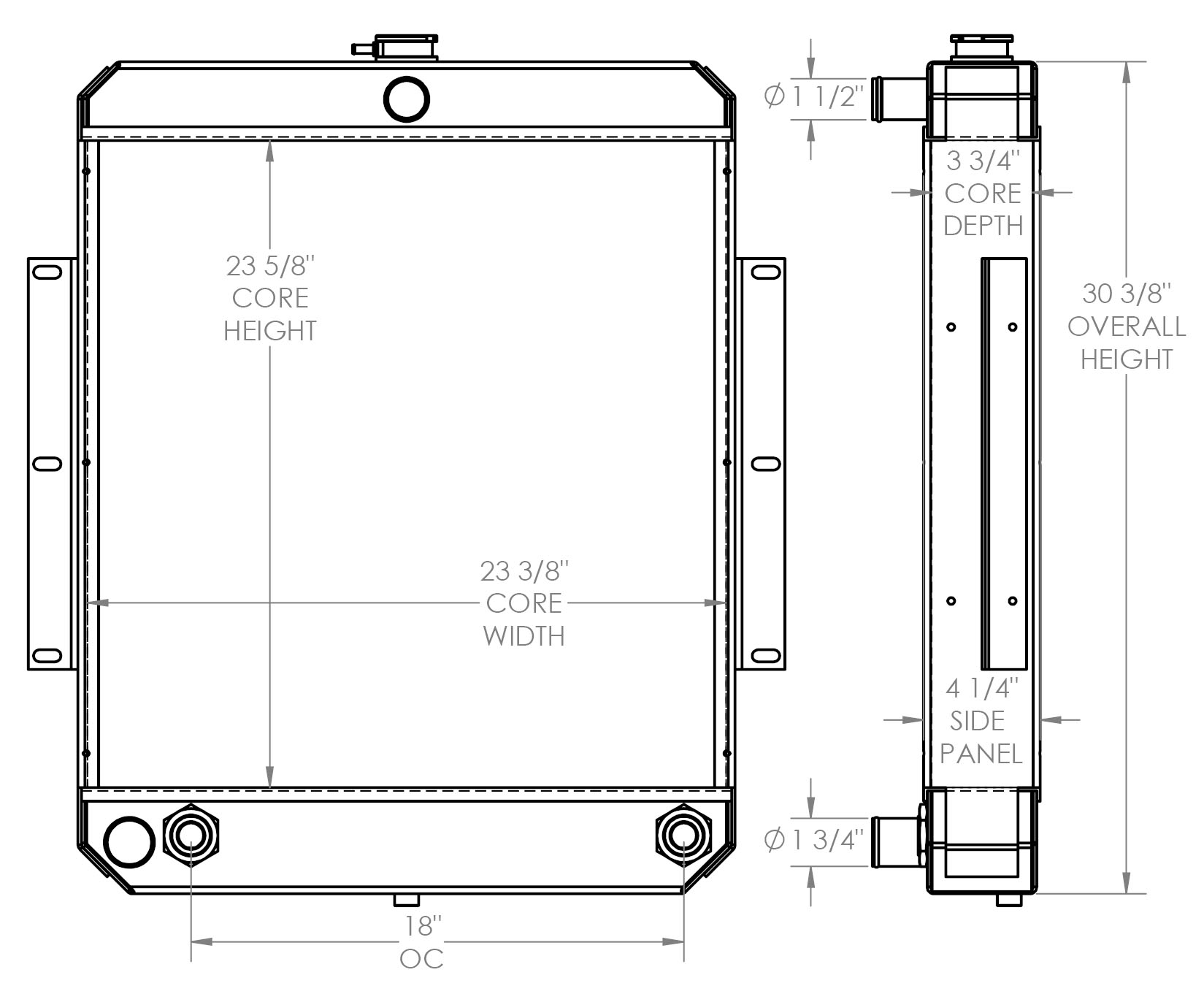 451855 - Fiat Motor Grader Radiator Radiator