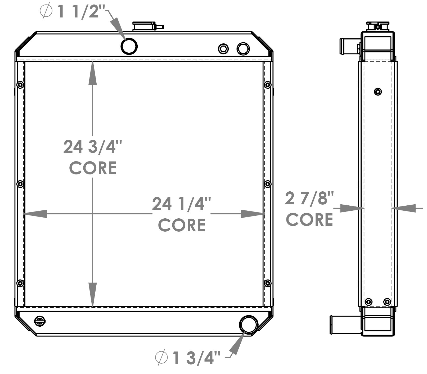 451857 - Morbark Wood Chipper Radiator Radiator