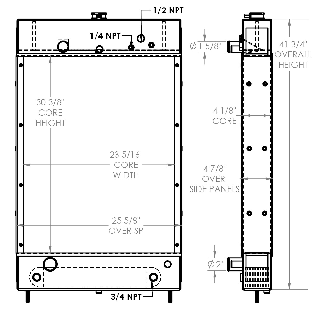 451873 - Trackmobile 4000TM Radiator Radiator