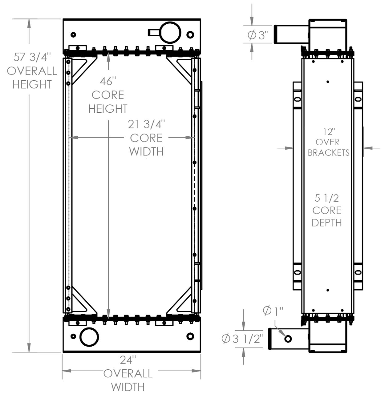 451879 - Bandit 3590 Woodchipper Radiator Radiator