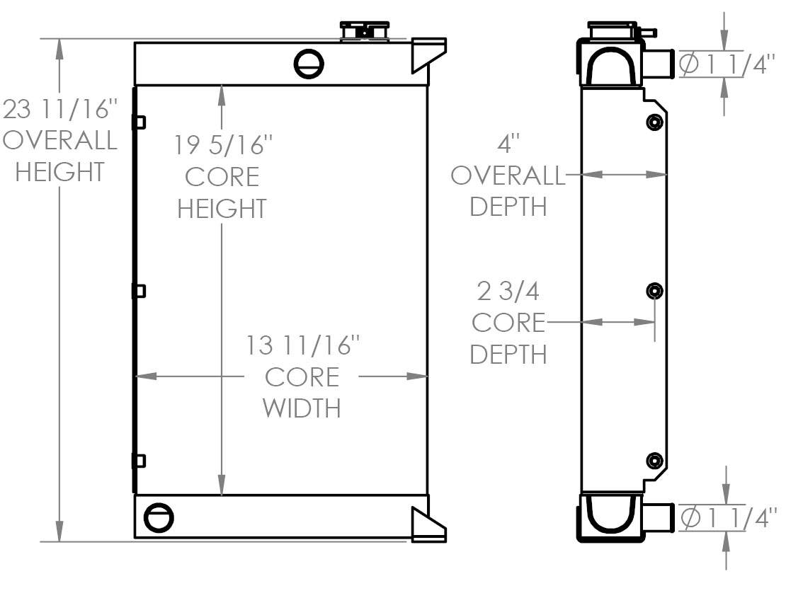 451886 - Leeboy Paver Radiator Radiator