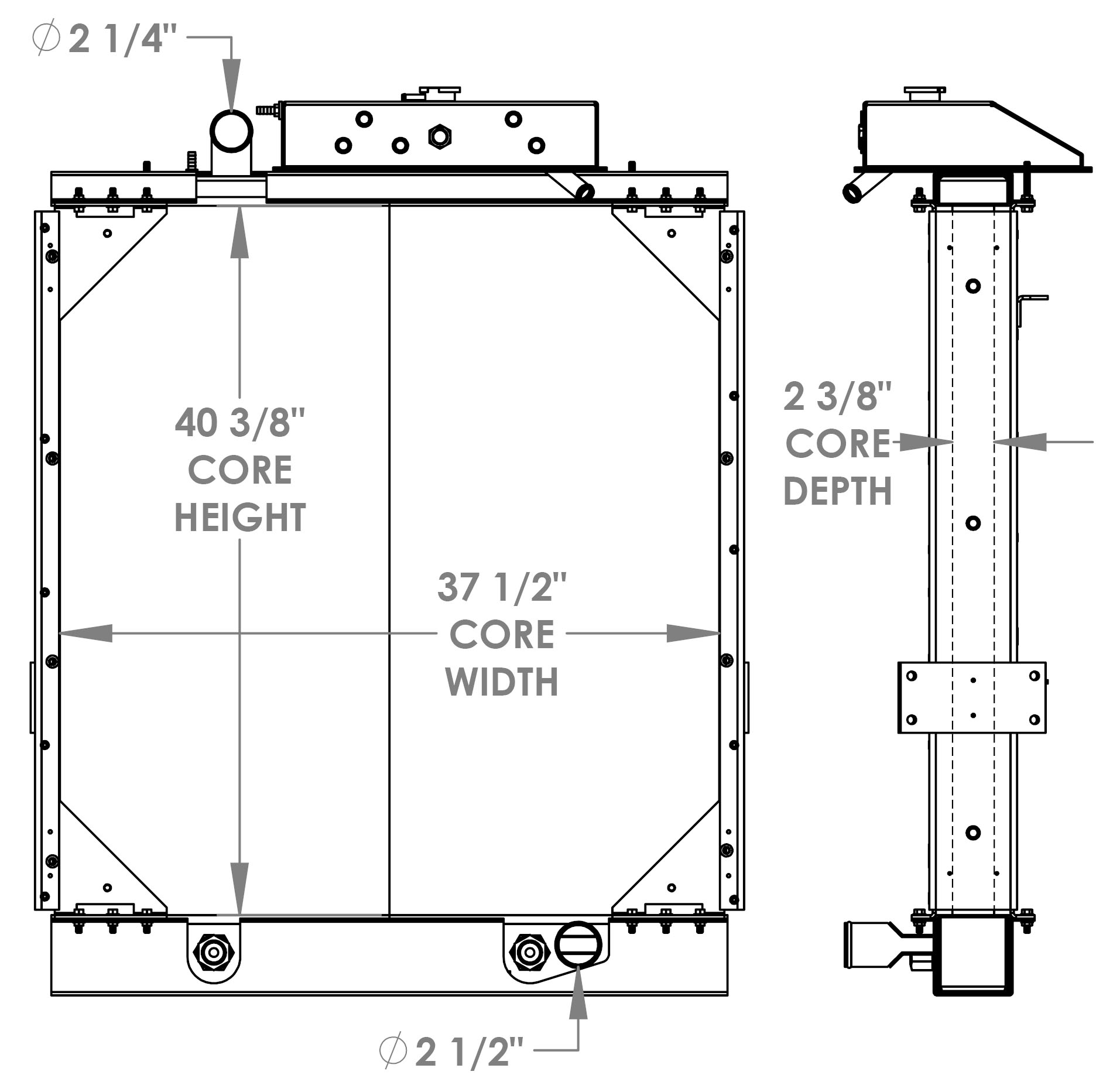 451889 - Ferrara Fire Truck Radiator Radiator