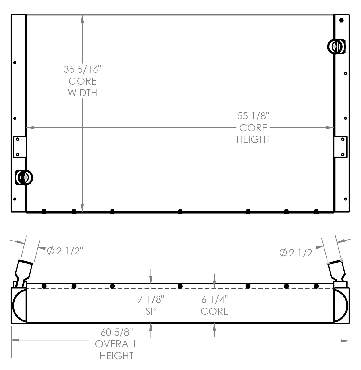 451895 - Volvo L350H Radiator Radiator