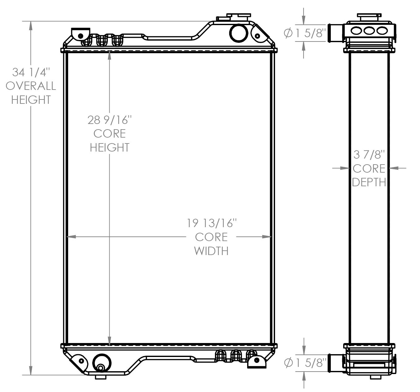 451901 - Caterpillar 450E Radiator Radiator