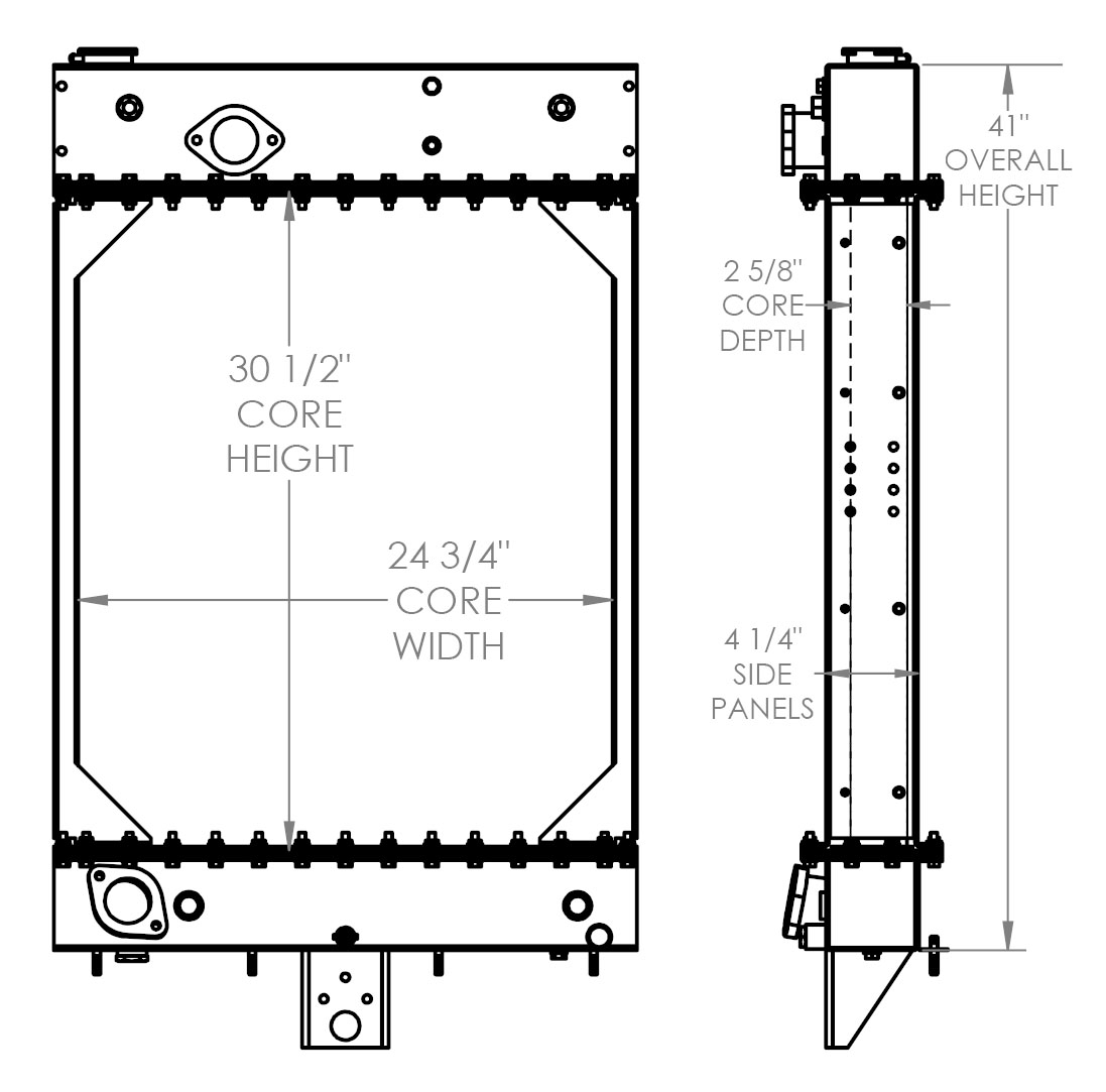 451905 - Kalmar Yard Truck Radiator Radiator