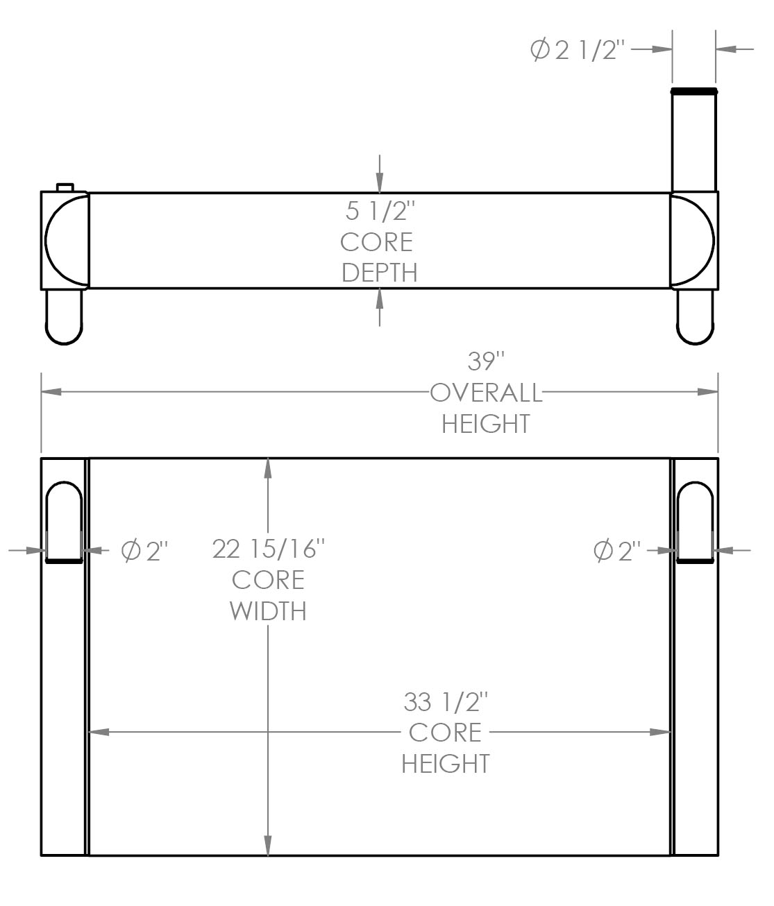 451906 - Sutphen Fire Truck Radiator Radiator