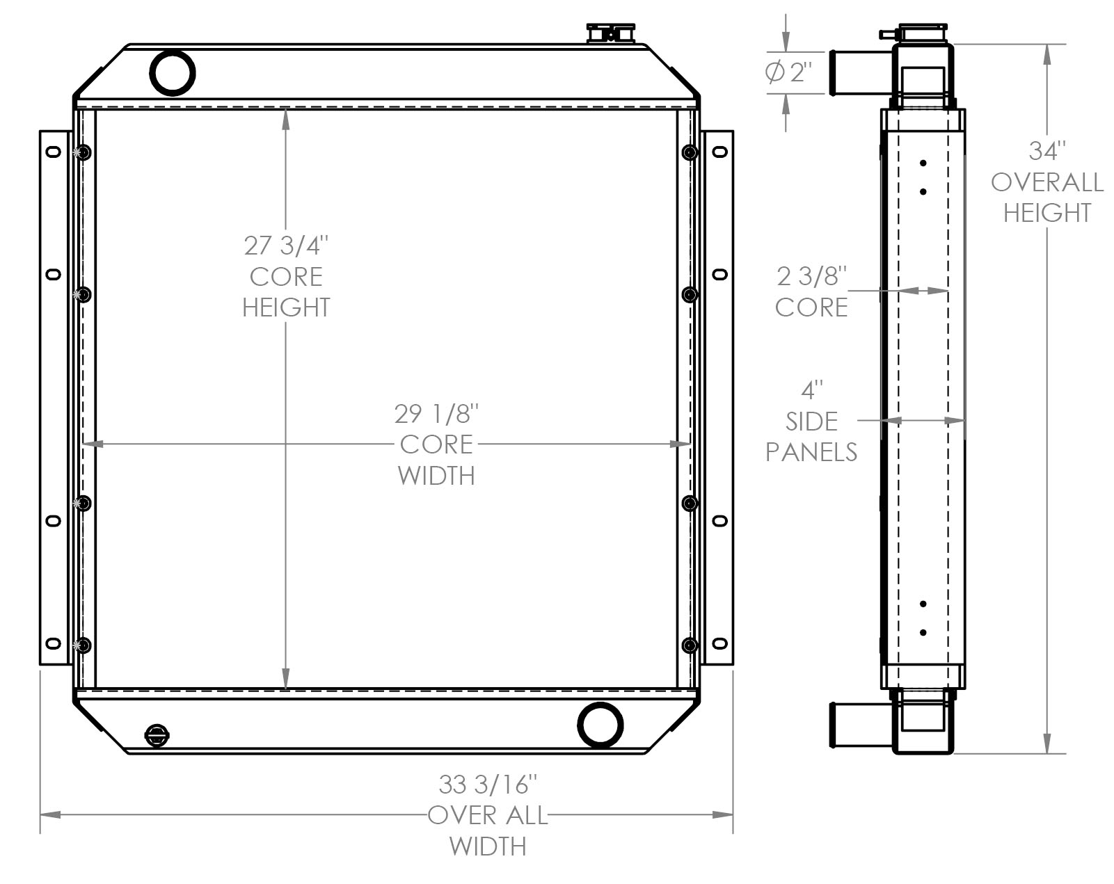 451907 - Kobelco Excavator Radiator Radiator