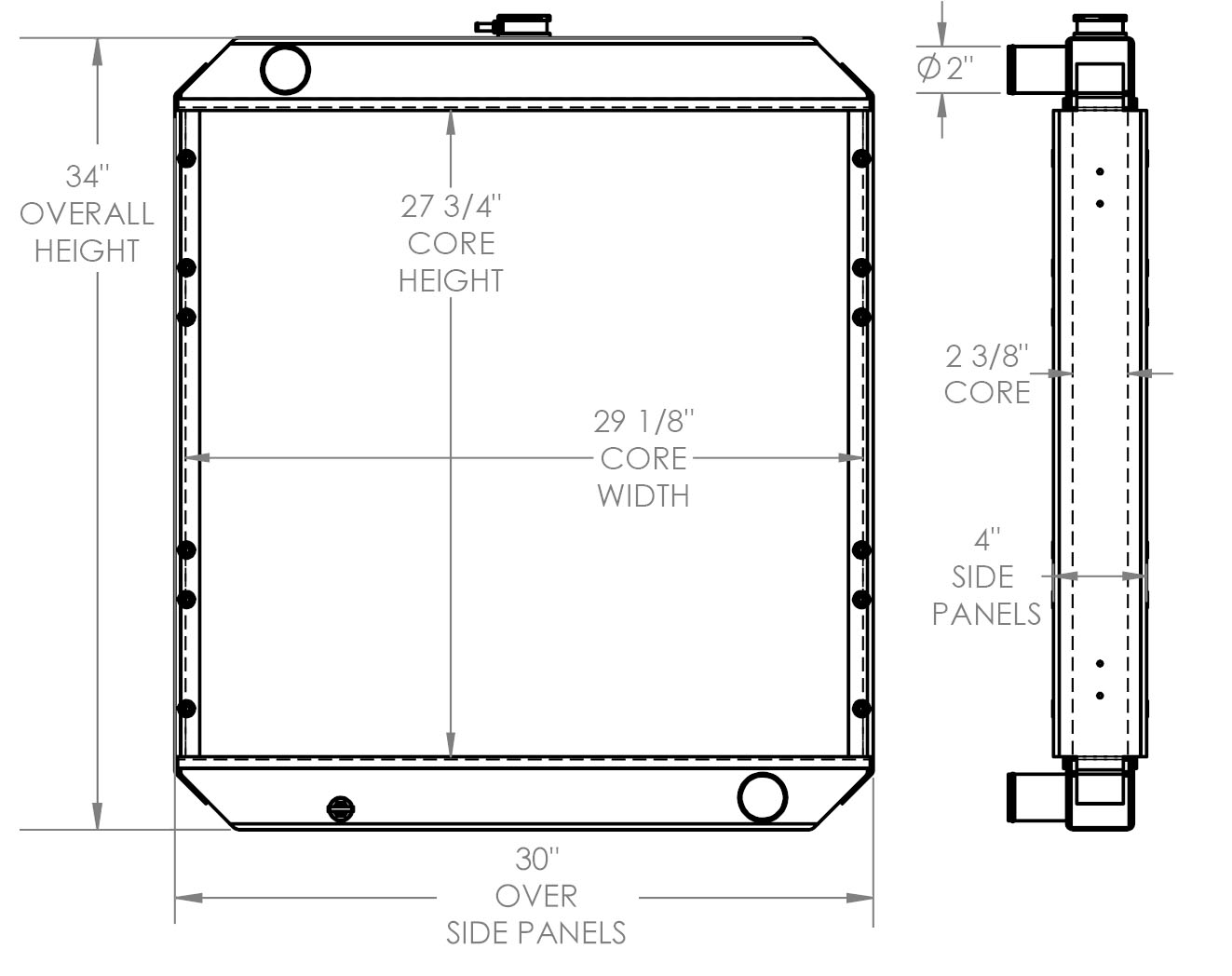 451910 - Caterpillar 320B Radiator Radiator