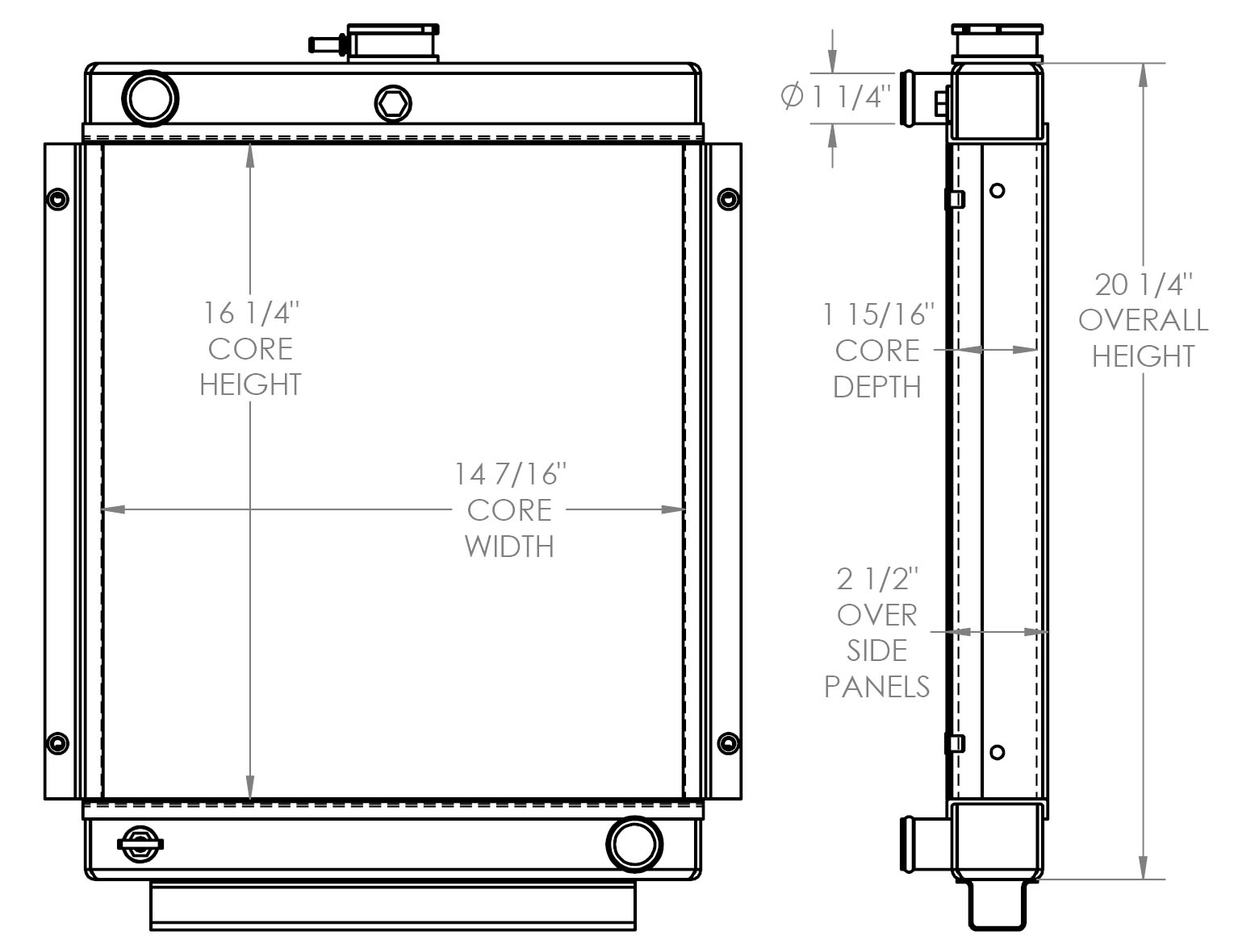 451914 - Multiquip Light Tower Radiator Radiator