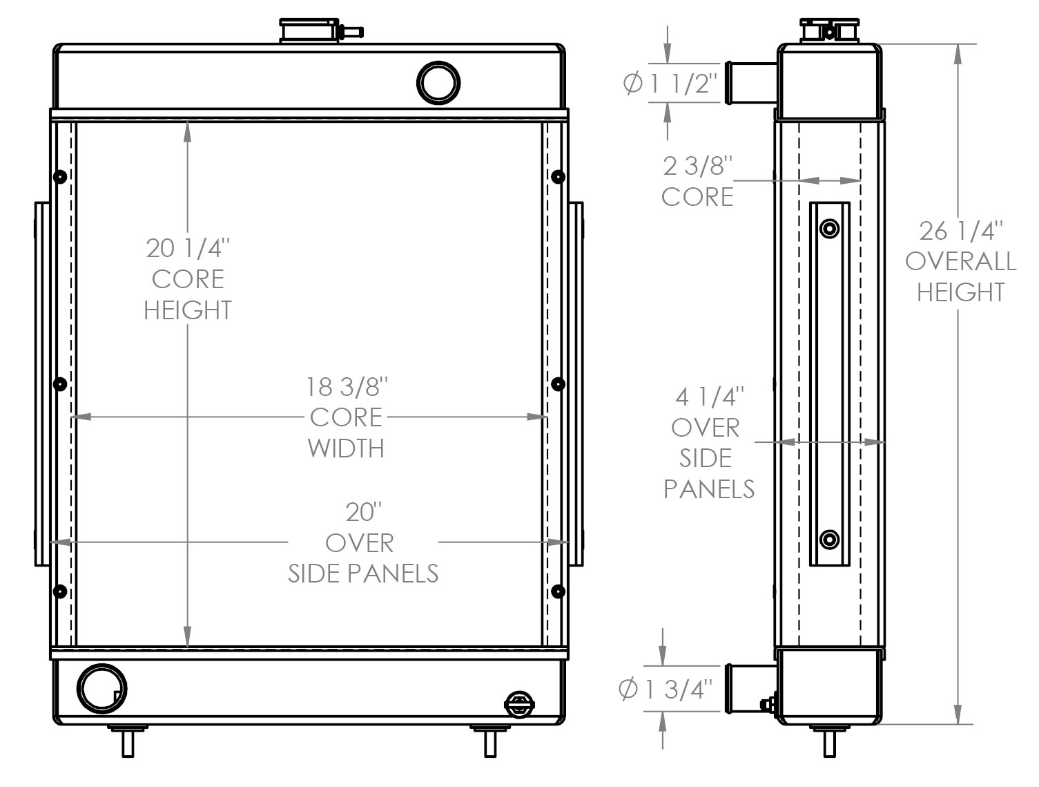 451916 - Versalift 2535 Radiator Radiator