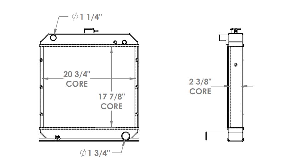 451917 - Versalift 4060 Radiator Radiator