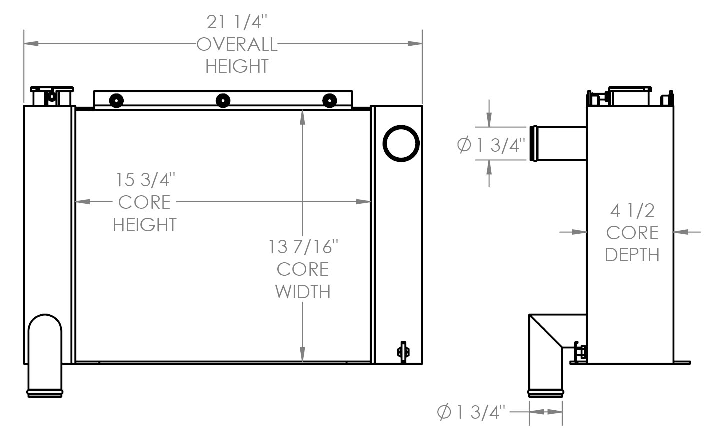 451923 - Forklift Radiator Radiator