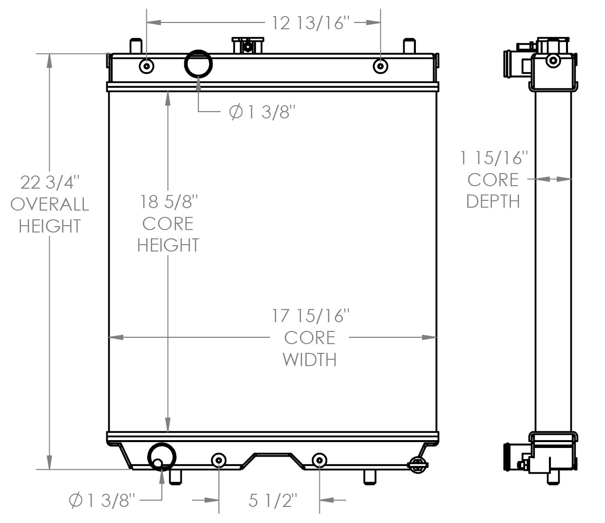 451925 - Kubota L5030 Radiator Radiator