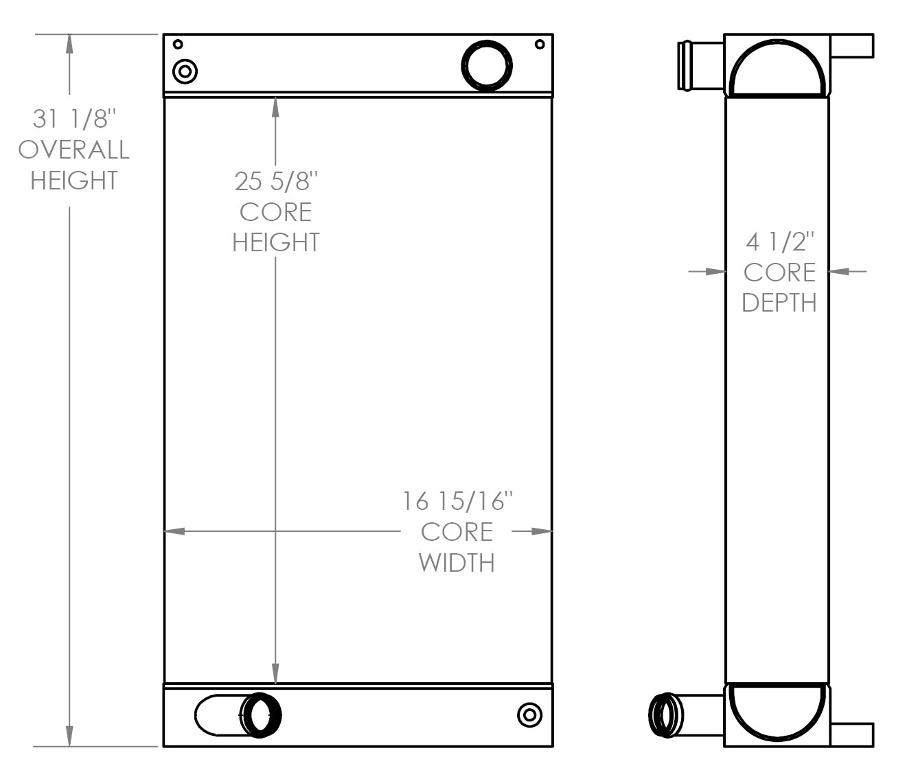 451932 - Ditch Witch JT25 Radiator Radiator