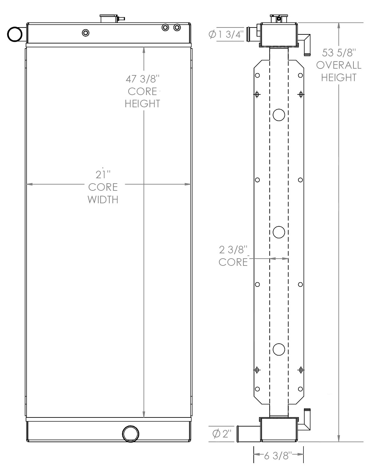 451935 - Doosan G85 Generator Radiator Radiator