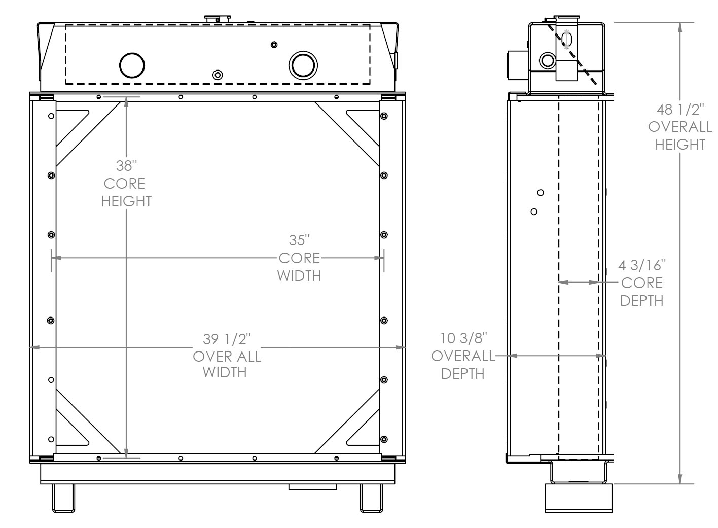 451939 - Caterpillar Generator Radiator Radiator