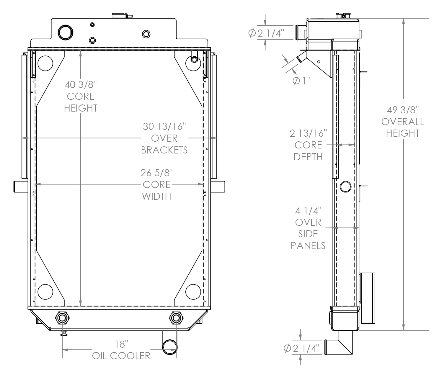 451958 - KME Fire Truck Radiator Radiator