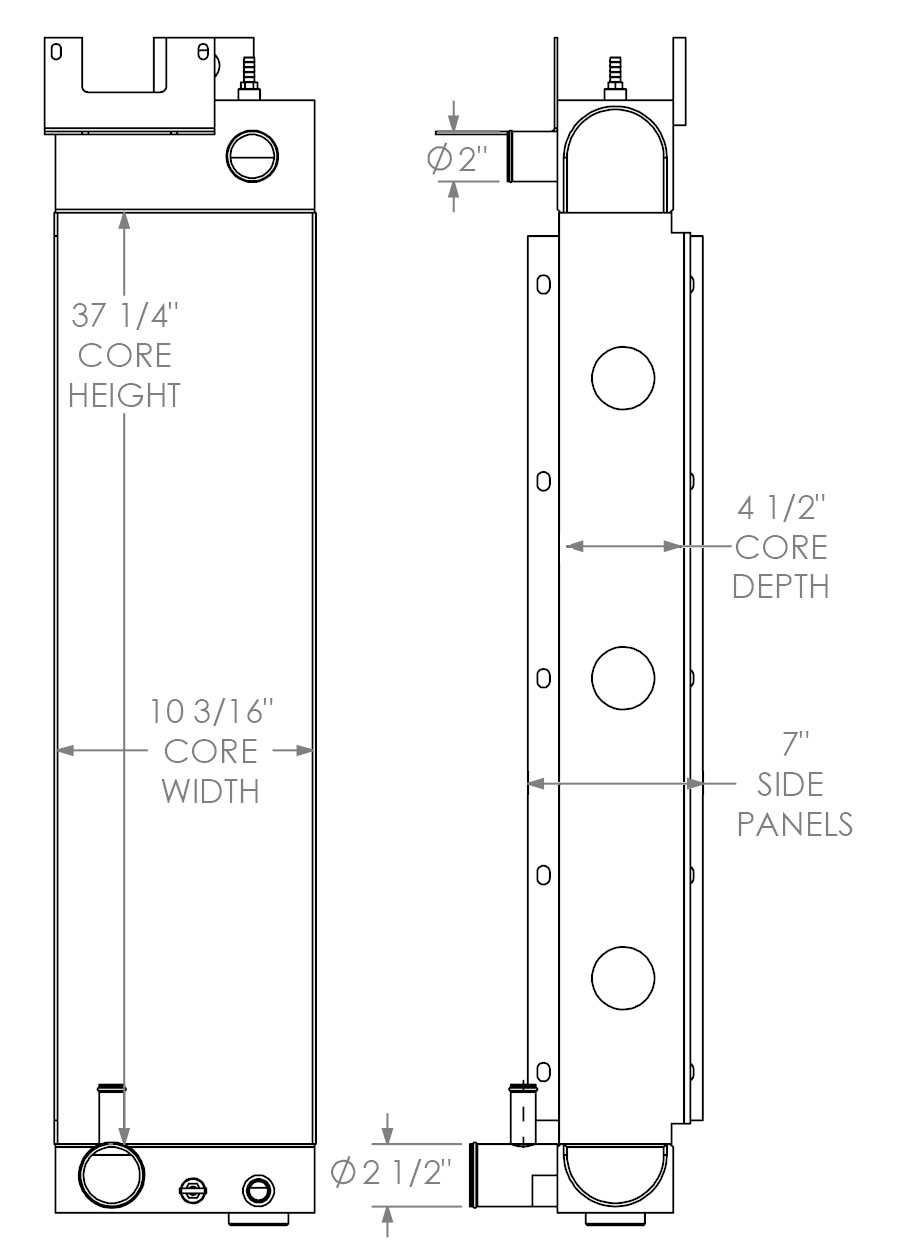 451967 - John Deere 750J Radiator Radiator