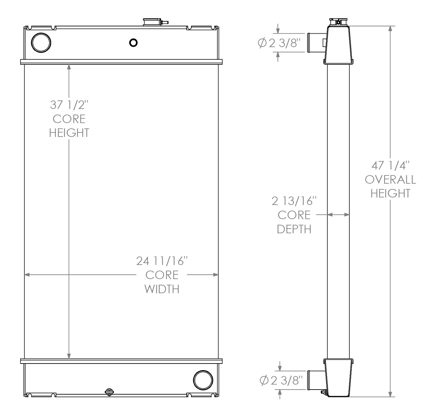 451984 - Ingersoll Rand S200 Radiator Radiator